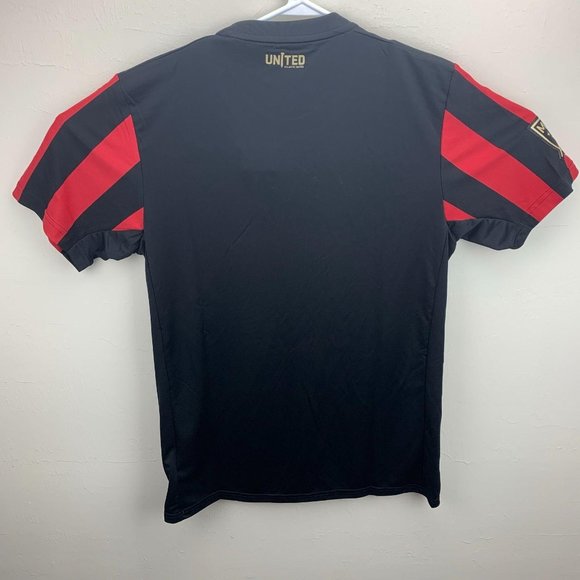 Adidas Mens Medium Black and Red climalite Jersey - Picture 3 of 5